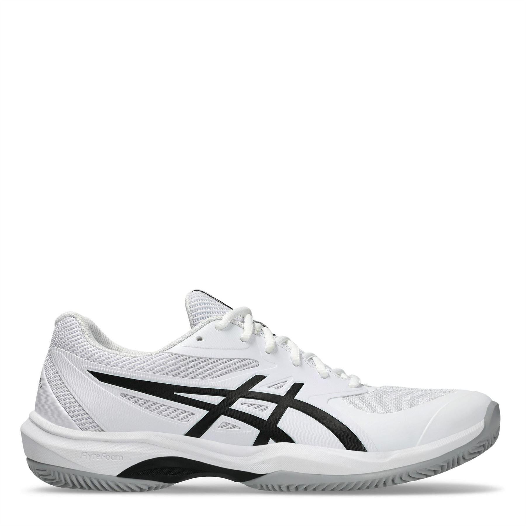 White-Clay - Front - Asics Mens Game FF Tennis Shoes
