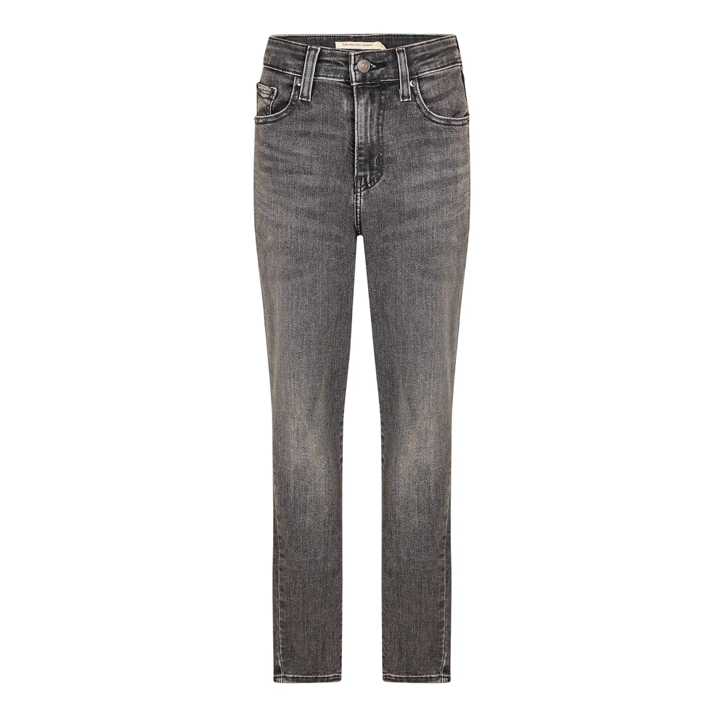 Dark Grey - Front - Levis Womens-Ladies 721 Denim Skinny Jeans