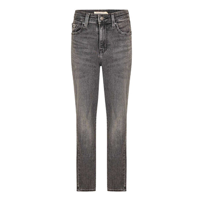 Dark Grey - Front - Levis Womens-Ladies 721 Denim Skinny Jeans