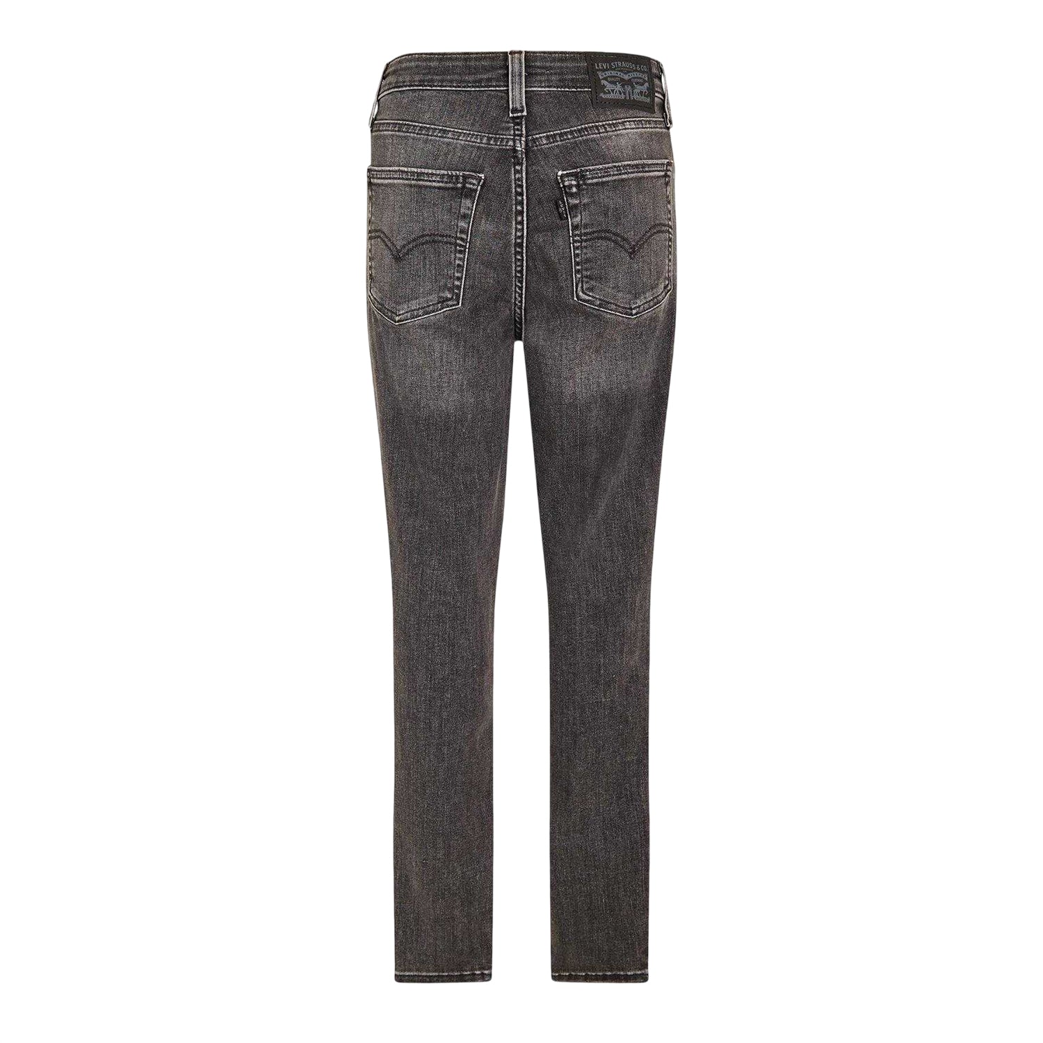 Dark Grey - Back - Levis Womens-Ladies 721 Denim Skinny Jeans