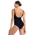 Black-Silver - Back - Arena Womens-Ladies Lucia Body Lift One Piece Swimsuit