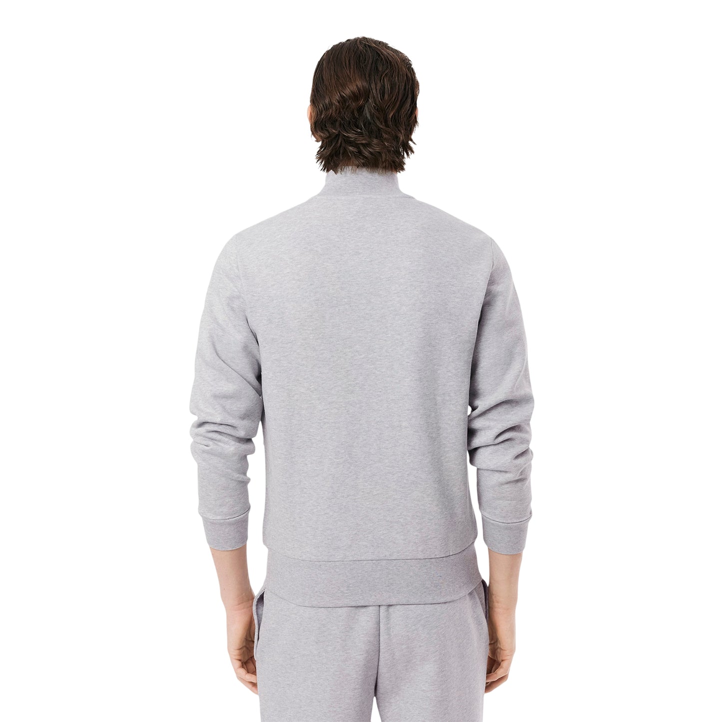 Light Grey - Back - Lacoste Mens Full Zip Sweatshirt
