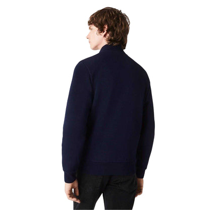 Navy - Back - Lacoste Mens Full Zip Sweatshirt