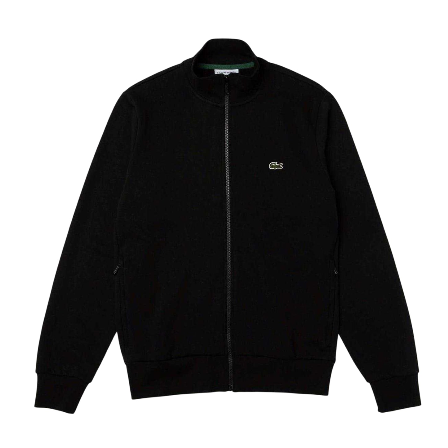 Black - Front - Lacoste Mens Full Zip Sweatshirt