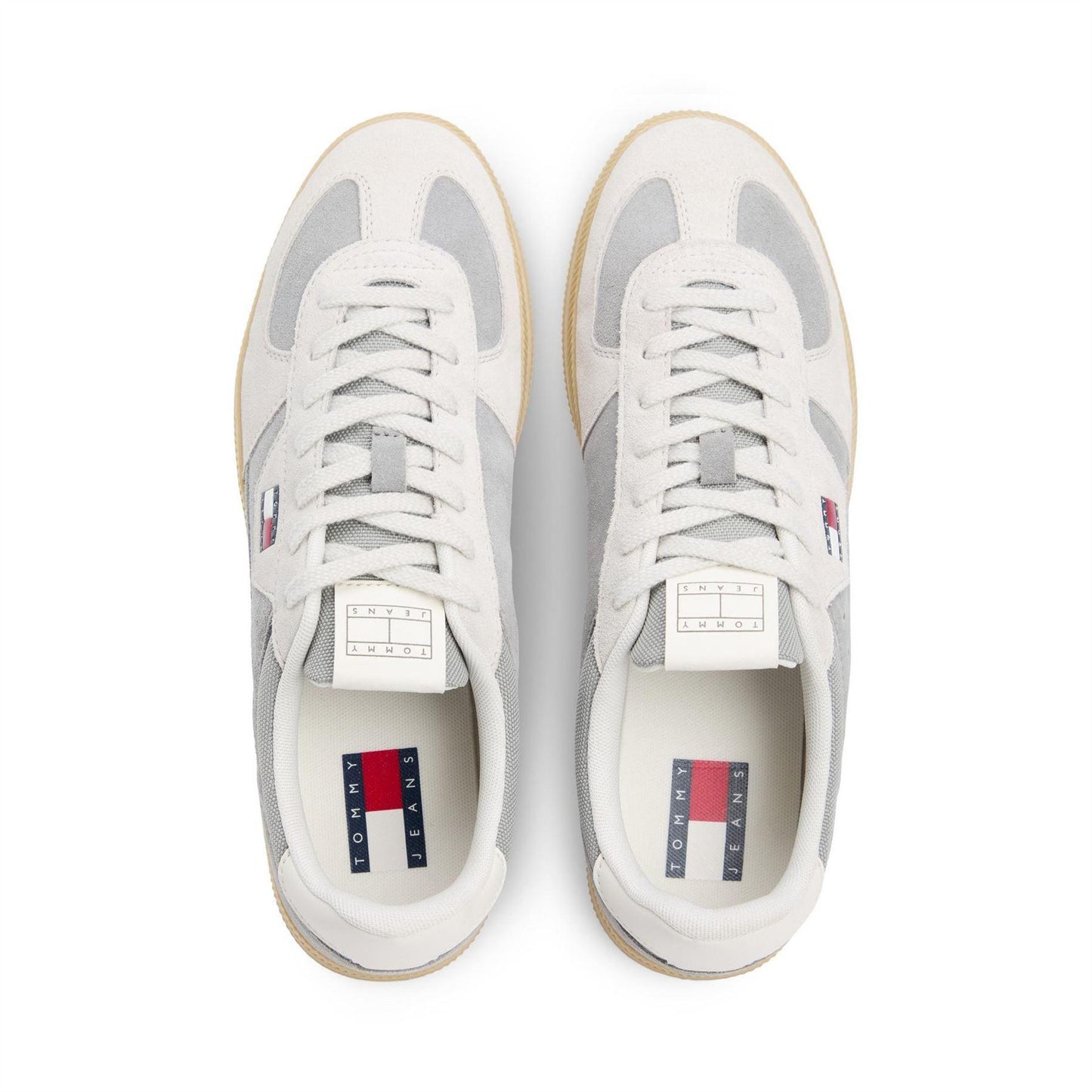 Grey - Lifestyle - Tommy Jeans Mens Greenwich Suede Low Cut Flat Trainers