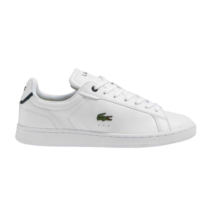 White-Navy - Front - Lacoste Mens Carnaby Pro 123 Nappa Leather Flat Trainers