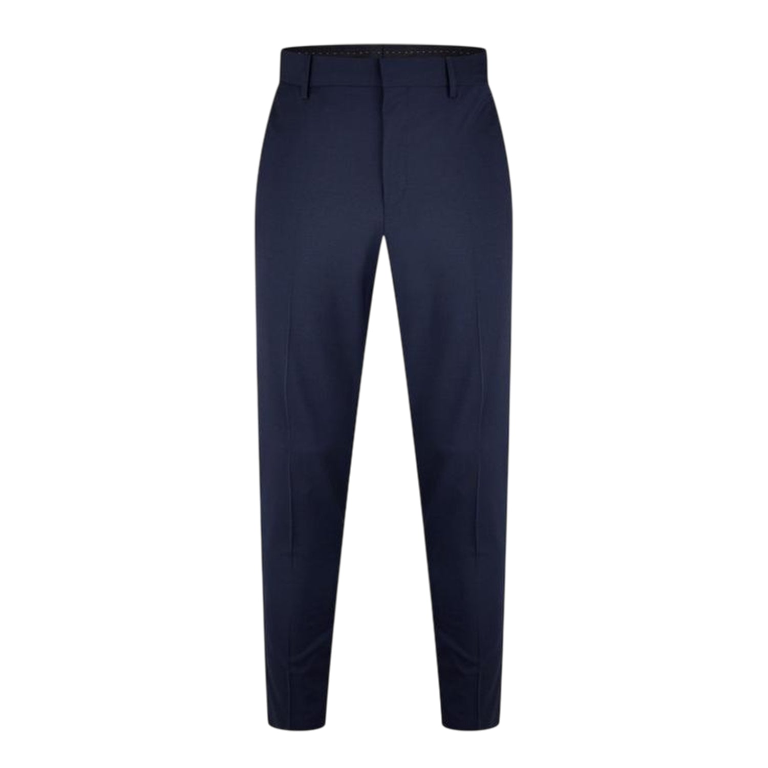 Dark Blue - Front - Hugo Mens Getlin Flex Pleated Slim Formal Trousers