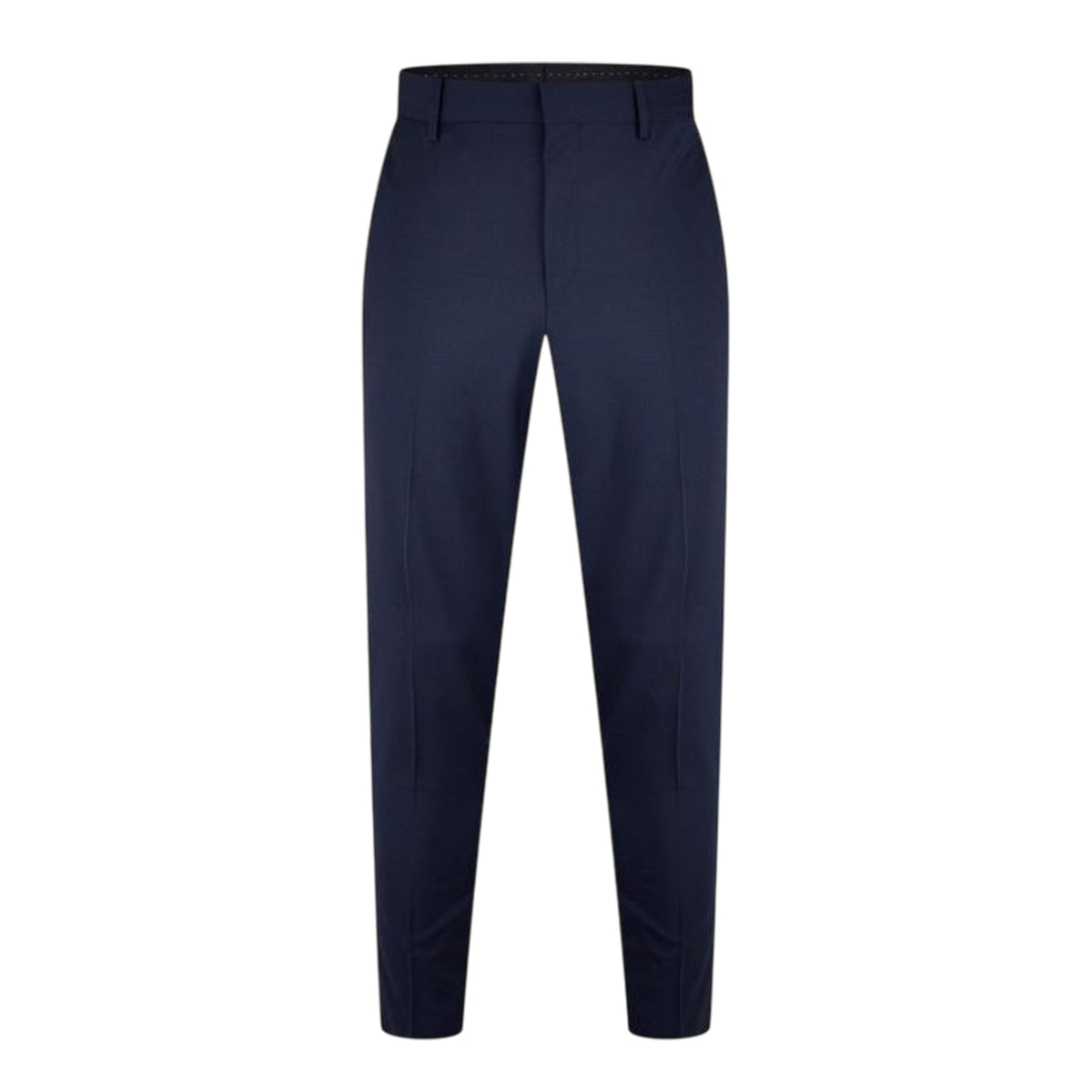 Dark Blue - Front - Hugo Mens Getlin Flex Pleated Slim Formal Trousers