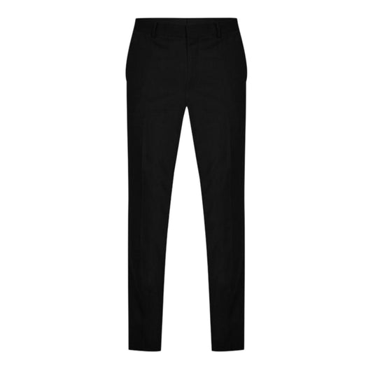 Black - Front - Hugo Mens Getlin Flex Pleated Slim Formal Trousers