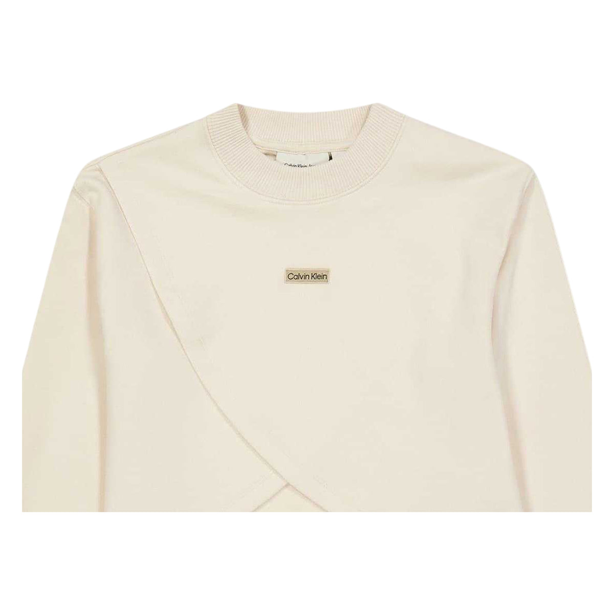 Whitecap Grey - Back - Calvin Klein Childrens-Kids Jeans Metal Logo Sweatshirt