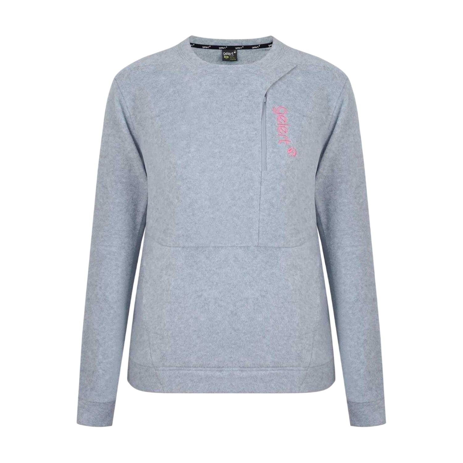 Light Grey - Front - Gelert Womens-Ladies Embroidered Fleece Sweatshirt