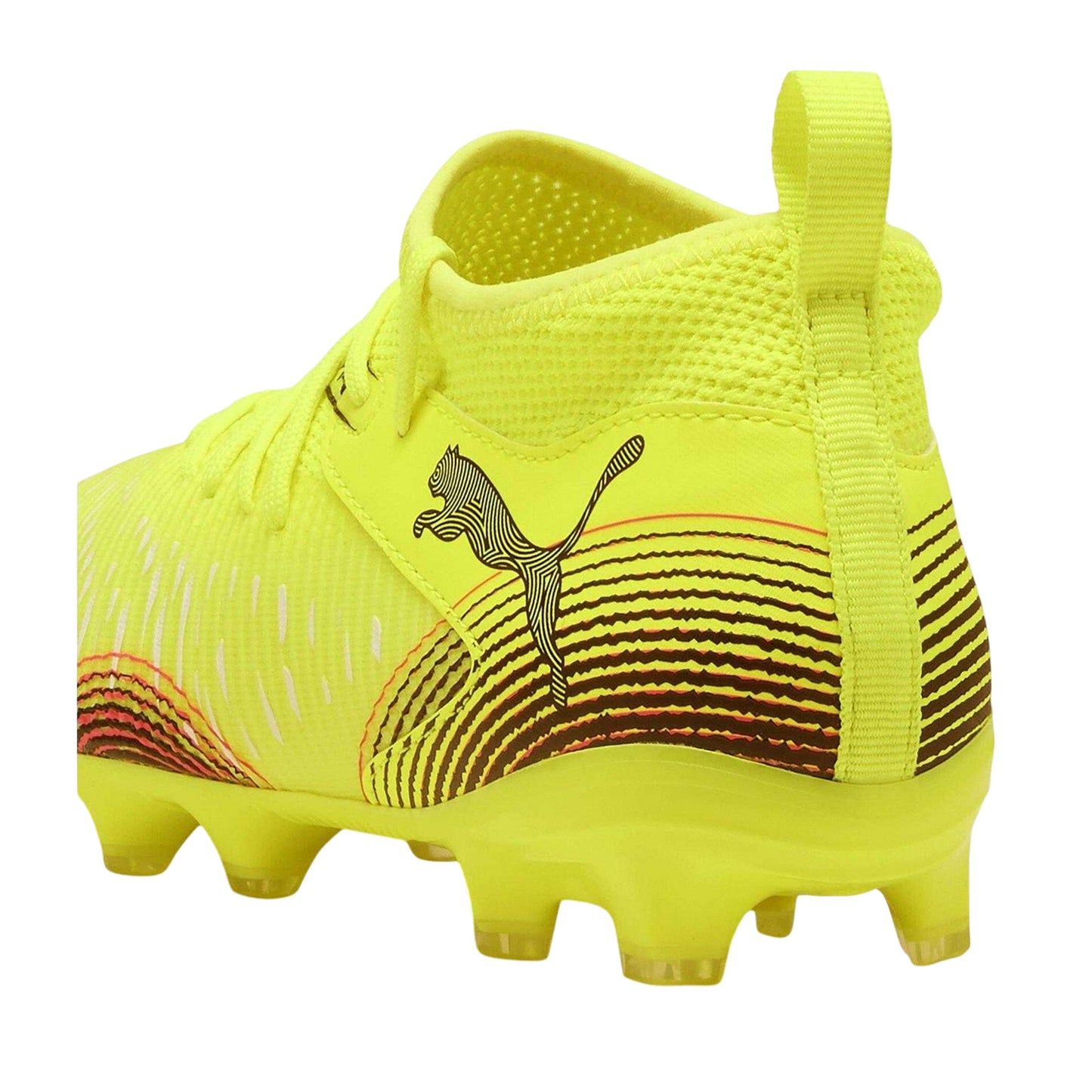 Yellow - Back - Puma Childrens-Kids Future Firm Ground Football Boots