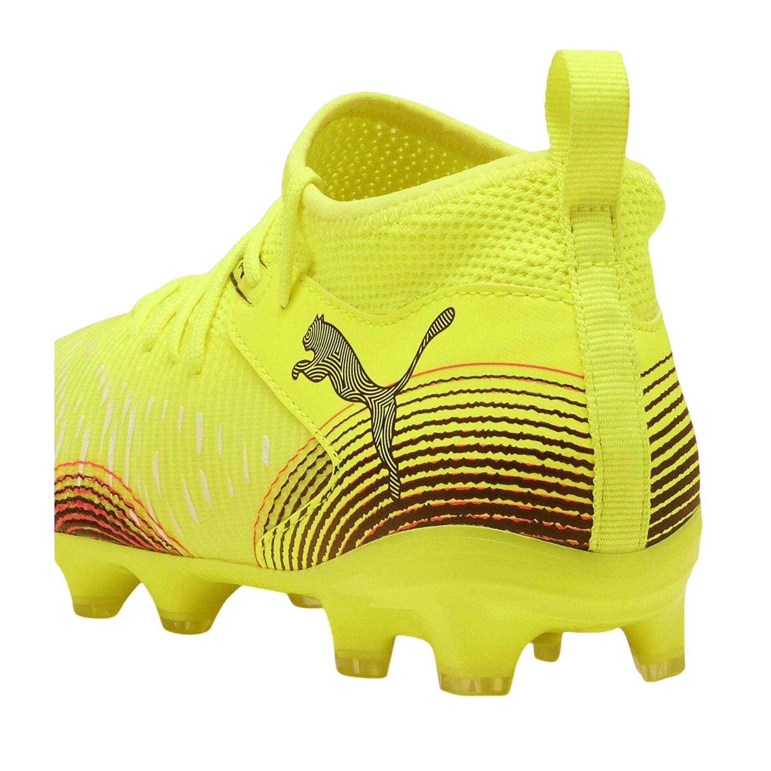 Yellow - Back - Puma Childrens-Kids Future Firm Ground Football Boots