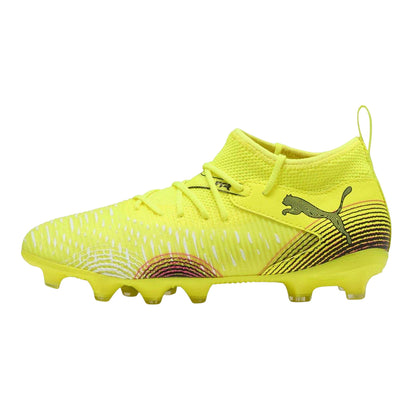 Yellow - Side - Puma Childrens-Kids Future Firm Ground Football Boots