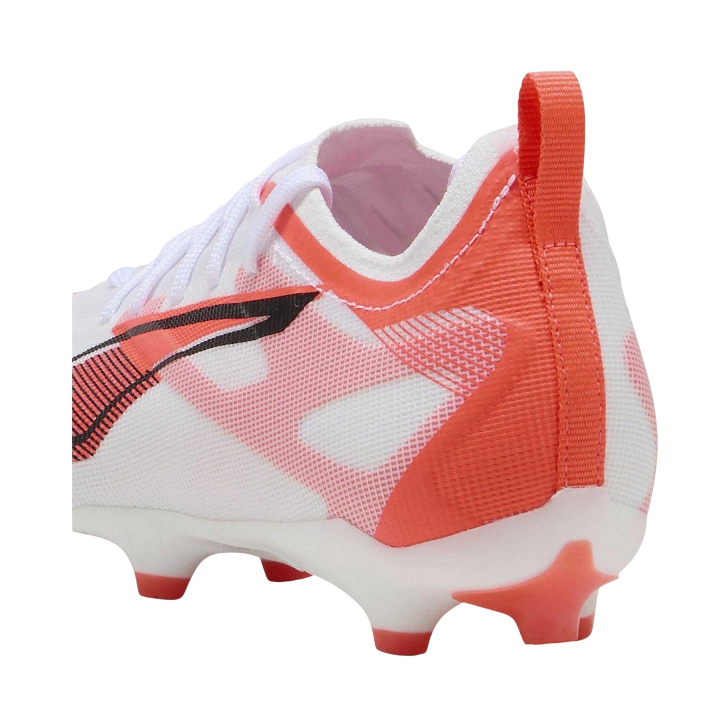 Puma White-Orange - Back - Puma Childrens-Kids Ultra Pro Firm Ground Football Boots