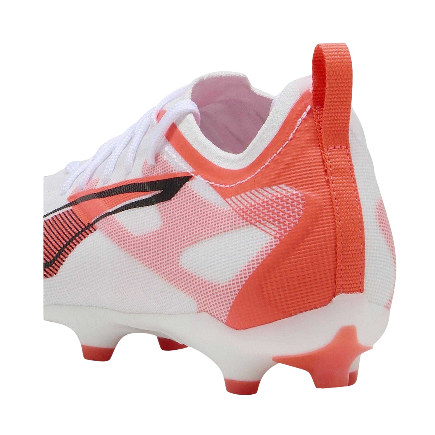 Puma White-Orange - Back - Puma Childrens-Kids Ultra Pro Firm Ground Football Boots