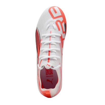 Puma White-Orange - Lifestyle - Puma Childrens-Kids Ultra Pro Firm Ground Football Boots