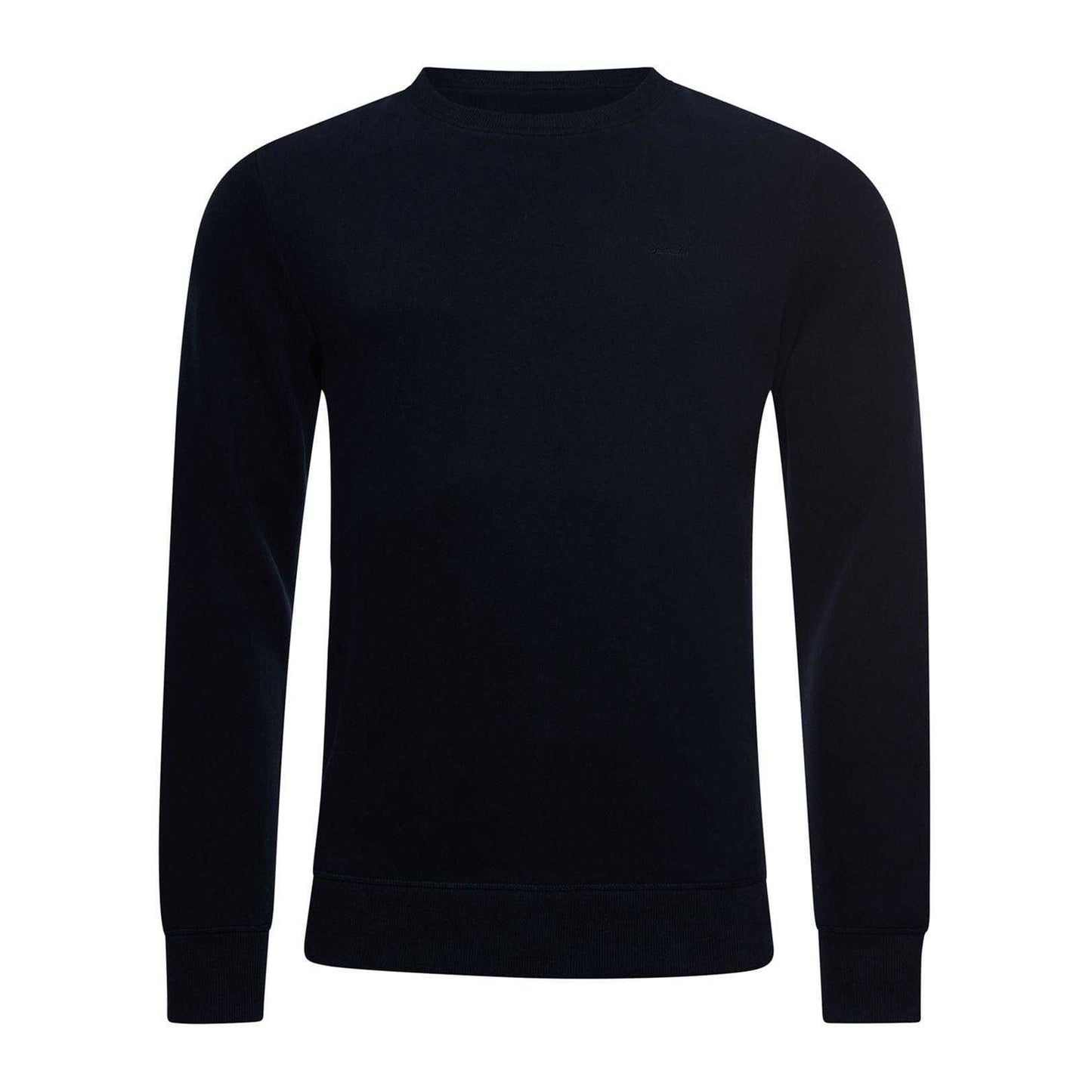 Eclipse Blue - Front - Superdry Mens Embroidered Logo Crew Neck Regular Sweatshirt