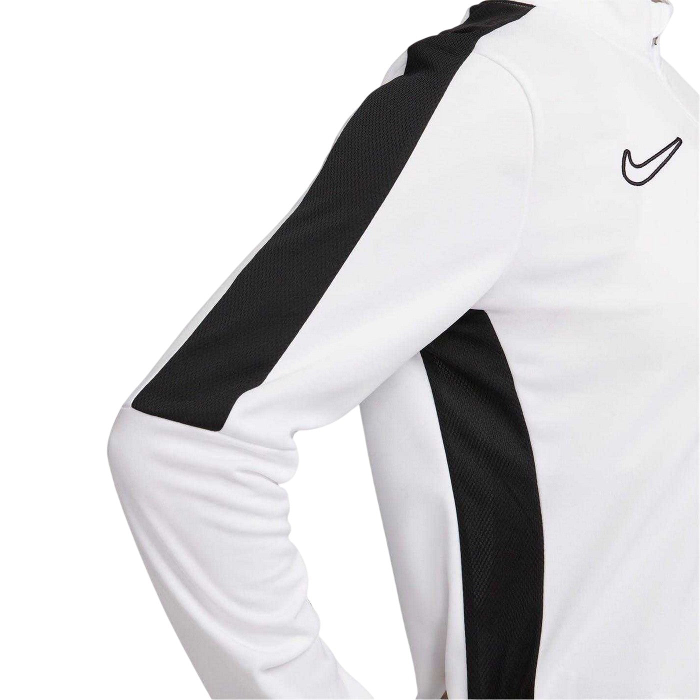 White-Black - Lifestyle - Nike Womens-Ladies Performance Zip Neck Training Sweatshirt