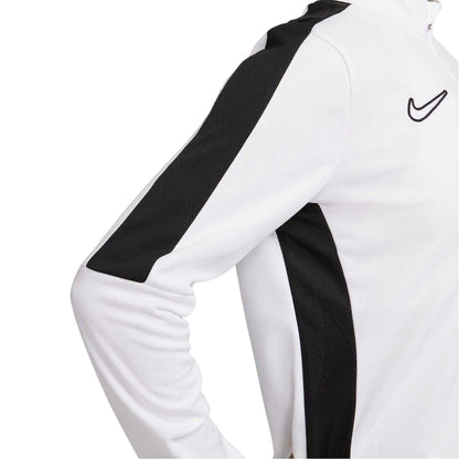 White-Black - Lifestyle - Nike Womens-Ladies Performance Zip Neck Training Sweatshirt