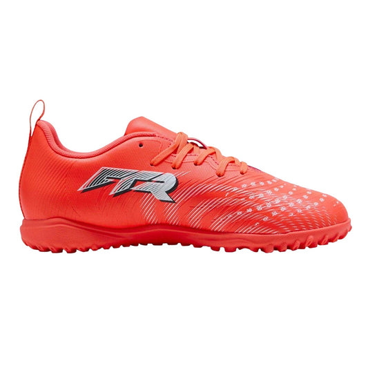Red-Silver - Front - Puma Childrens-Kids Astro Turf Trainers