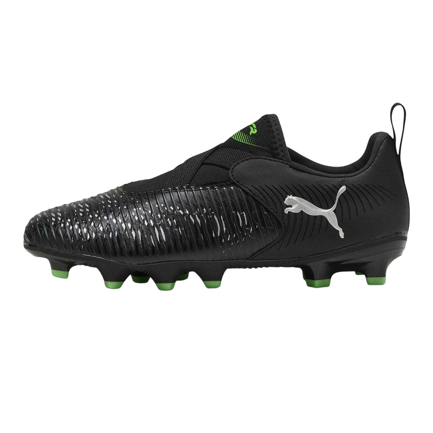 Puma Black-White - Back - Puma Childrens-Kids Future Match Firm Ground Football Boots