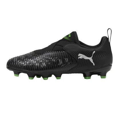 Puma Black-White - Back - Puma Childrens-Kids Future Match Firm Ground Football Boots