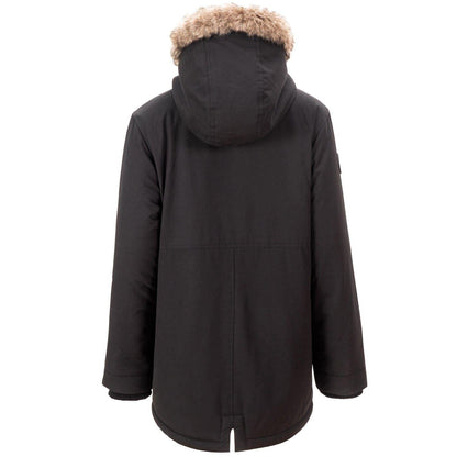 Black - Back - Firetrap Boys Faux Fur Trim Parka