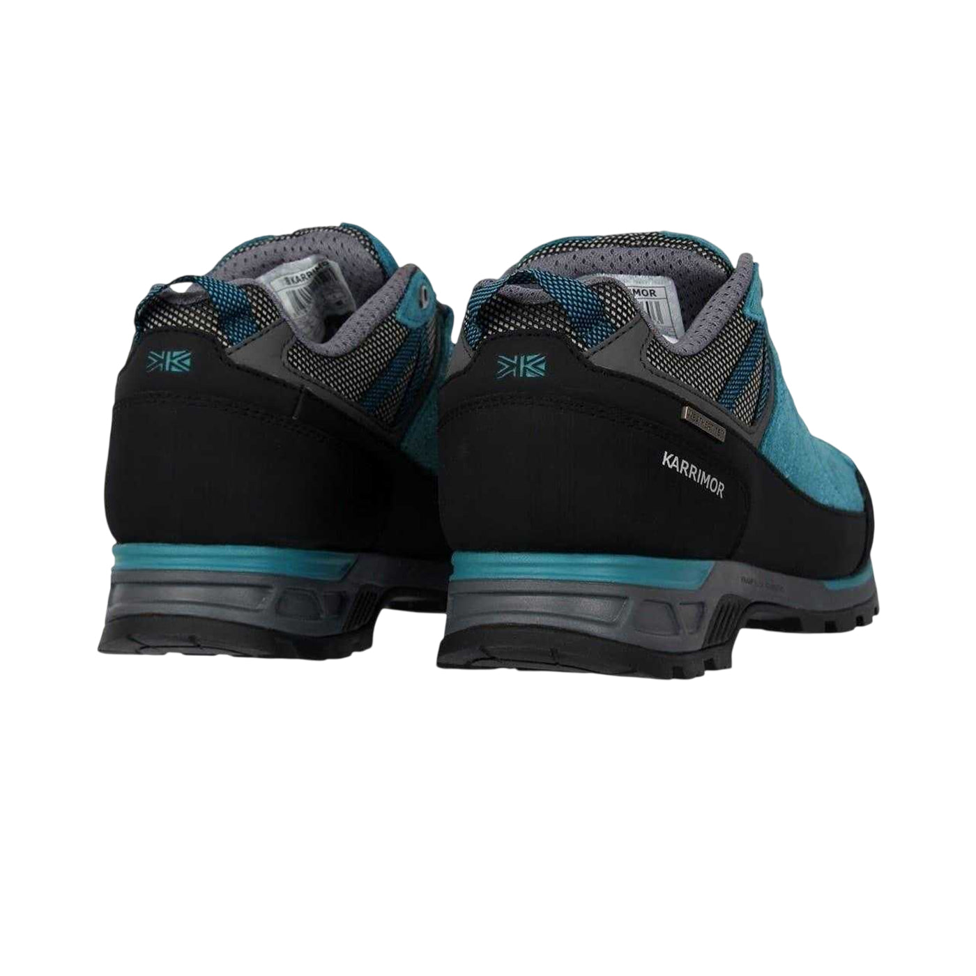 Teal - Back - Karrimor Womens-Ladies Hot Rock Suede Waterproof Walking Shoes