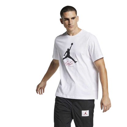 White-Black - Front - Nike Mens Jordan Flight Jump Regular T-Shirt