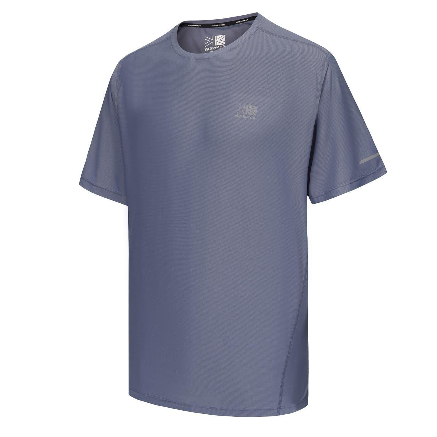Stone Grey - Side - Karrimor Mens Running T-Shirt