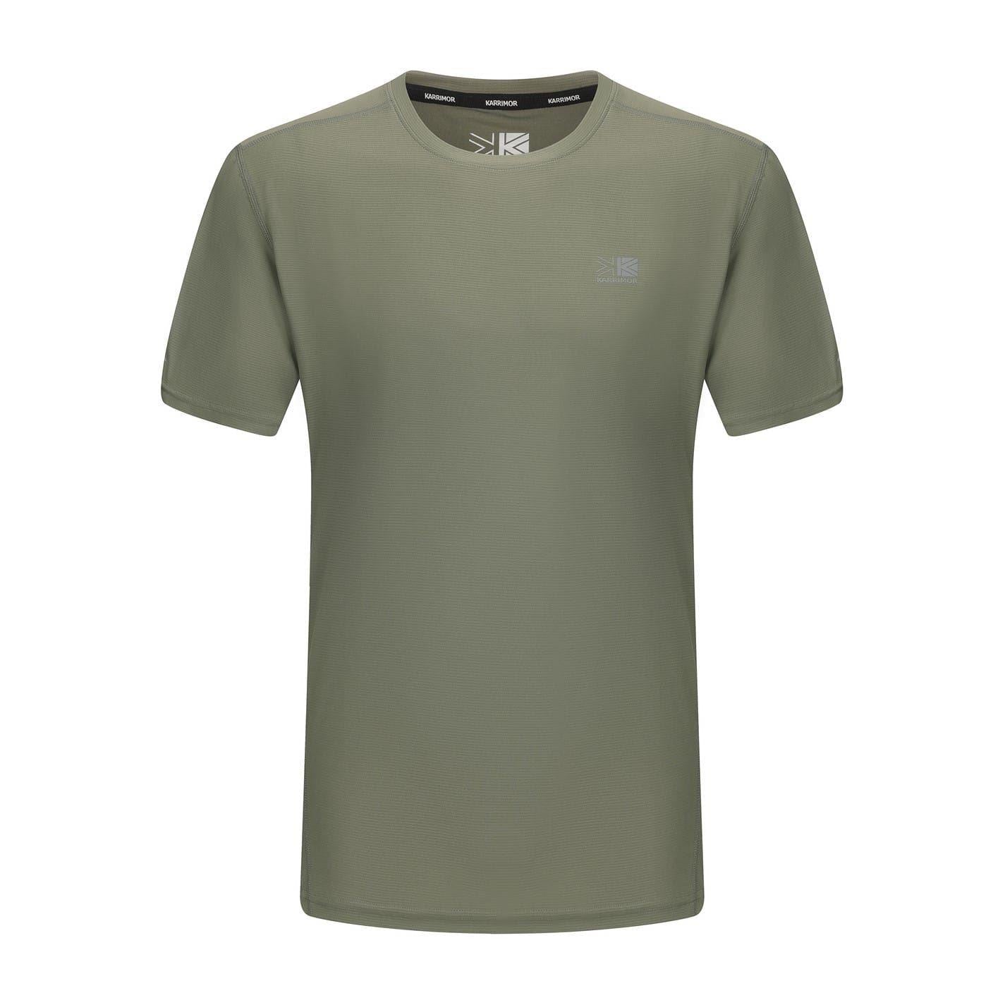 Khaki Green - Front - Karrimor Mens Running T-Shirt