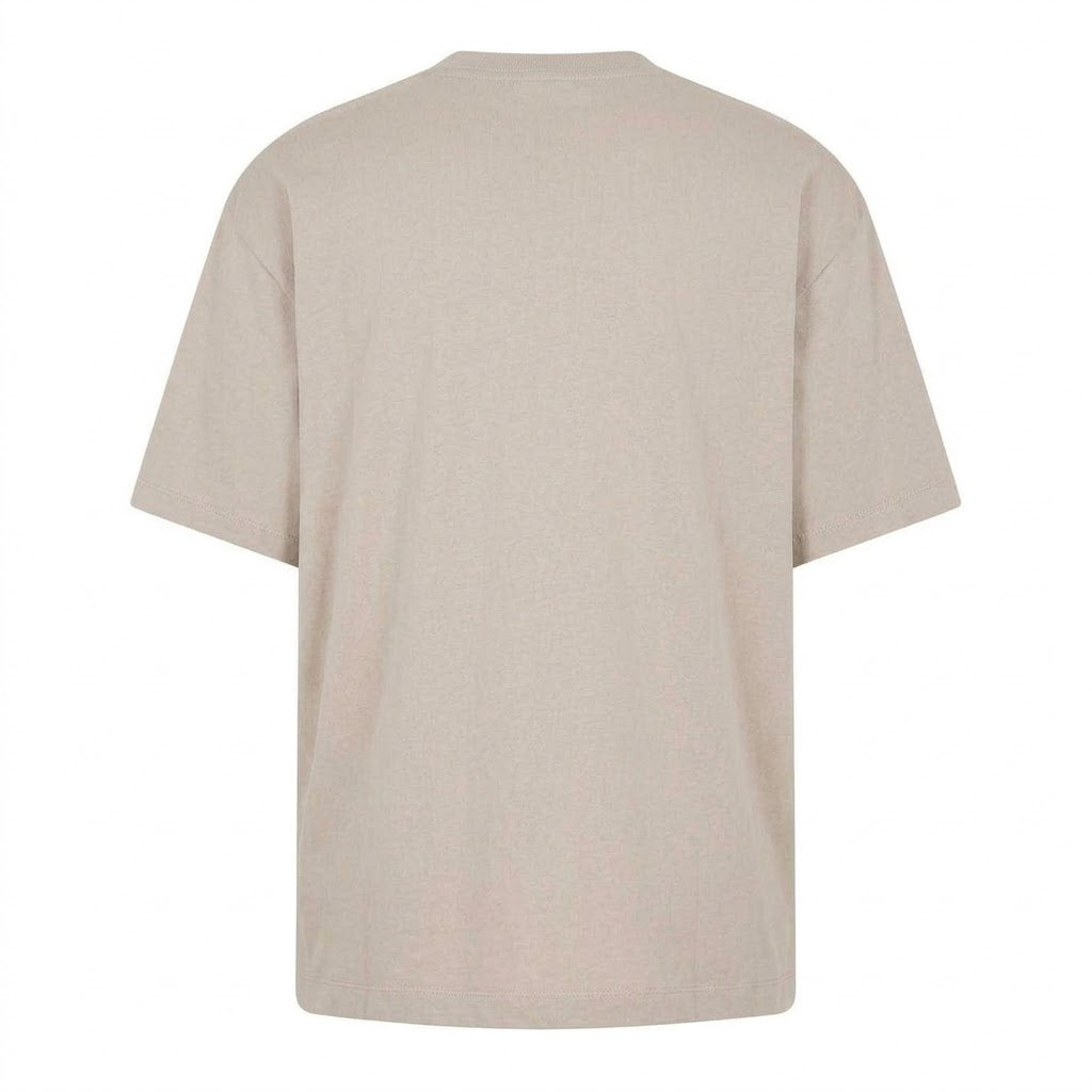 Beige - Back - Calvin Klein Mens Back Print Logo Regular T-Shirt