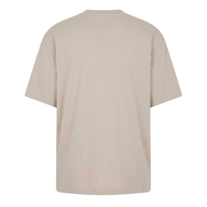 Beige - Back - Calvin Klein Mens Back Print Logo Regular T-Shirt