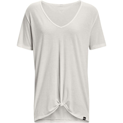 White - Front - Under Armour Womens-Ladies Project Rock T-Shirt