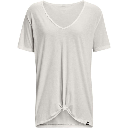 White - Front - Under Armour Womens-Ladies Project Rock T-Shirt