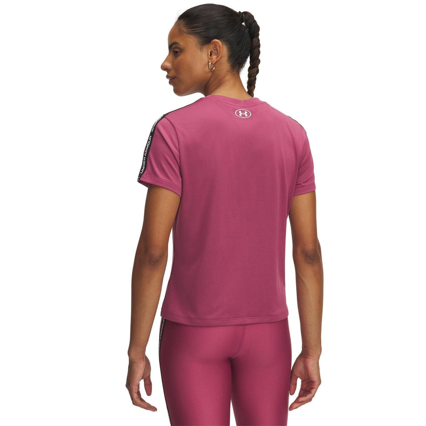 Fuchsia-Dusk - Back - Under Armour Womens-Ladies Tech Lightweight T-Shirt