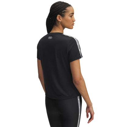 Black - Back - Under Armour Womens-Ladies Tech Lightweight T-Shirt