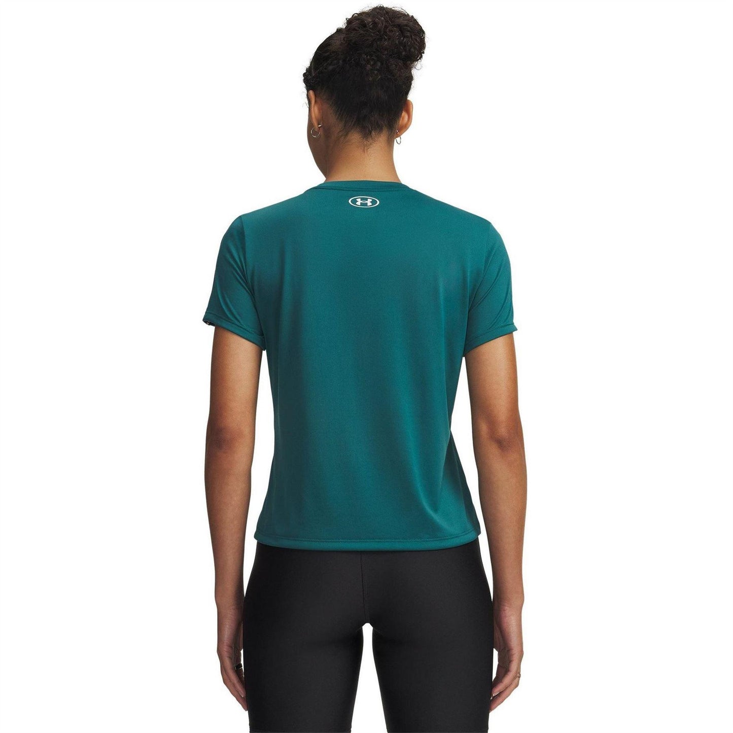 Green-Black-White - Back - Under Armour Womens-Ladies Tech Lightweight T-Shirt