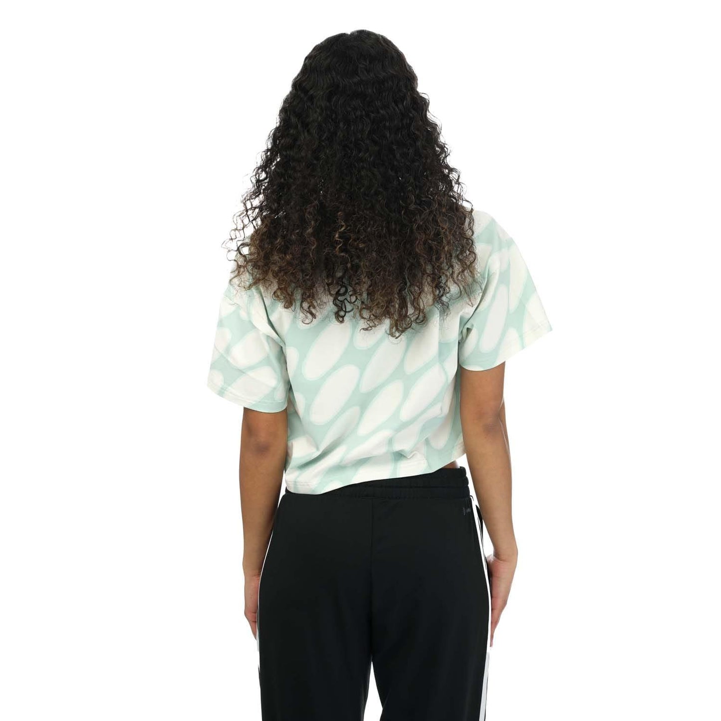 White-Green - Back - Adidas Womens-Ladies Future Icons Marimekko T-Shirt