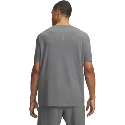 Green-Orange - Back - Under Armour Mens Trail Run Running T-Shirt