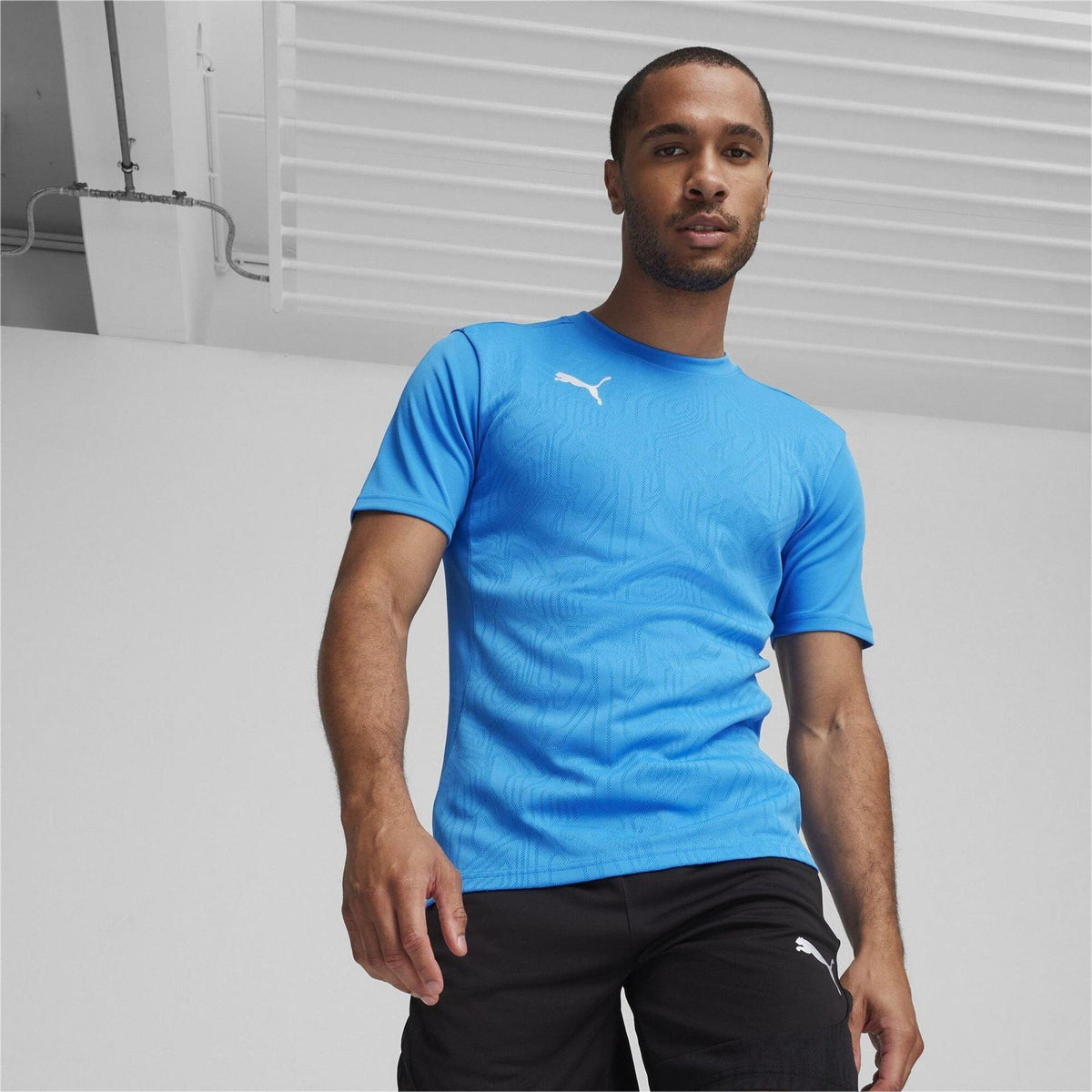 Blue - Close up - Puma Mens TeamFinal Training T-Shirt