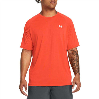 Orange - Side - Under Armour Mens Reflective Detail Raglan T-Shirt