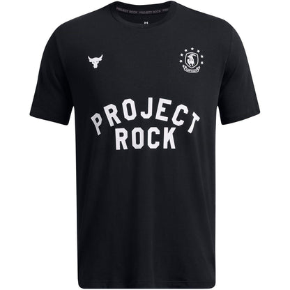 Black - Front - Under Armour Mens Project Rock T-Shirt