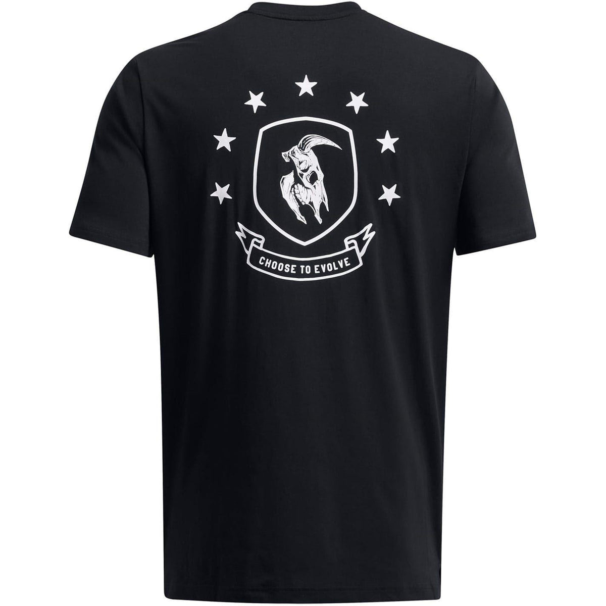 Black - Back - Under Armour Mens Project Rock T-Shirt