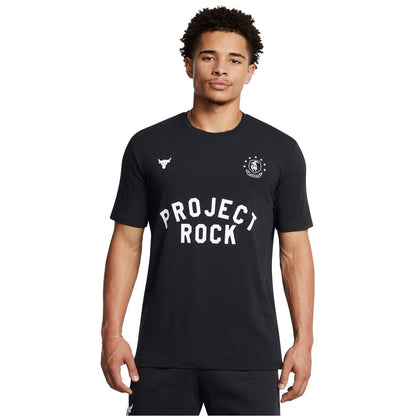 Black - Side - Under Armour Mens Project Rock T-Shirt