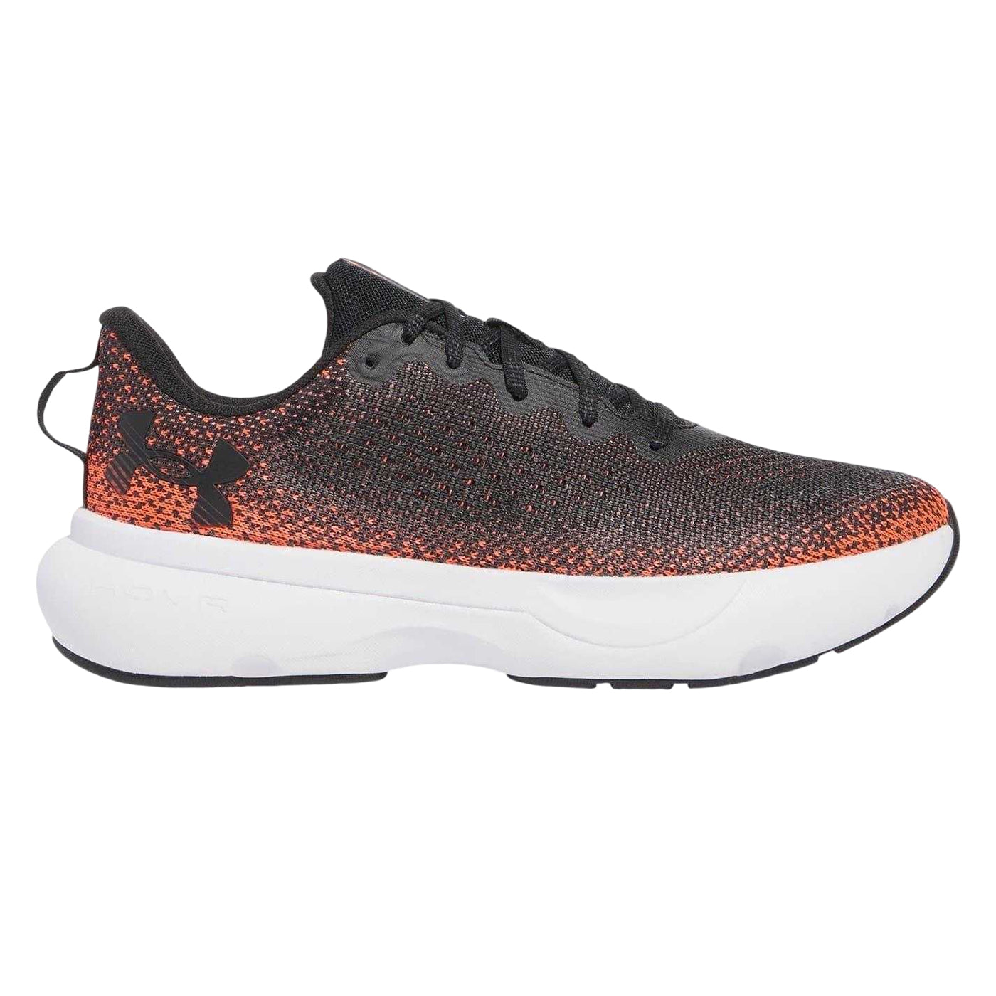 Black-Red-White - Side - Under Armour Mens Infinite Lace Up Running Shoes