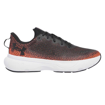 Black-Red-White - Side - Under Armour Mens Infinite Lace Up Running Shoes