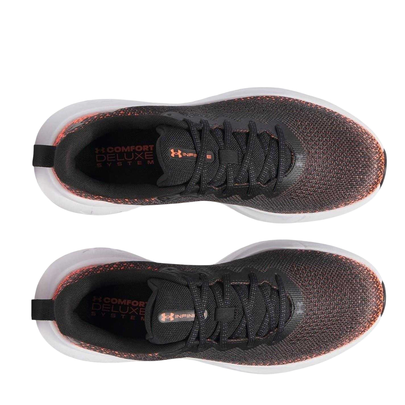 Black-Red-White - Pack Shot - Under Armour Mens Infinite Lace Up Running Shoes
