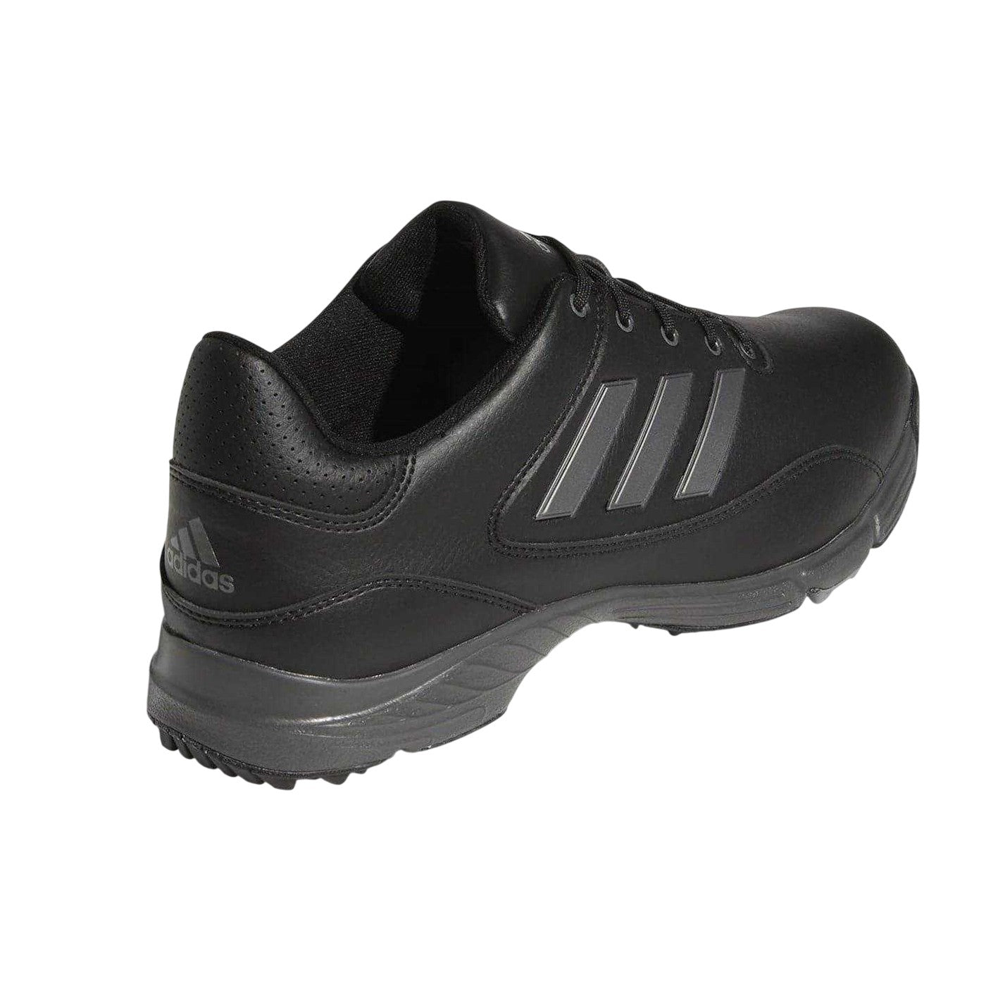 Black - Back - Adidas Mens Golflite Spiked Golf Shoes